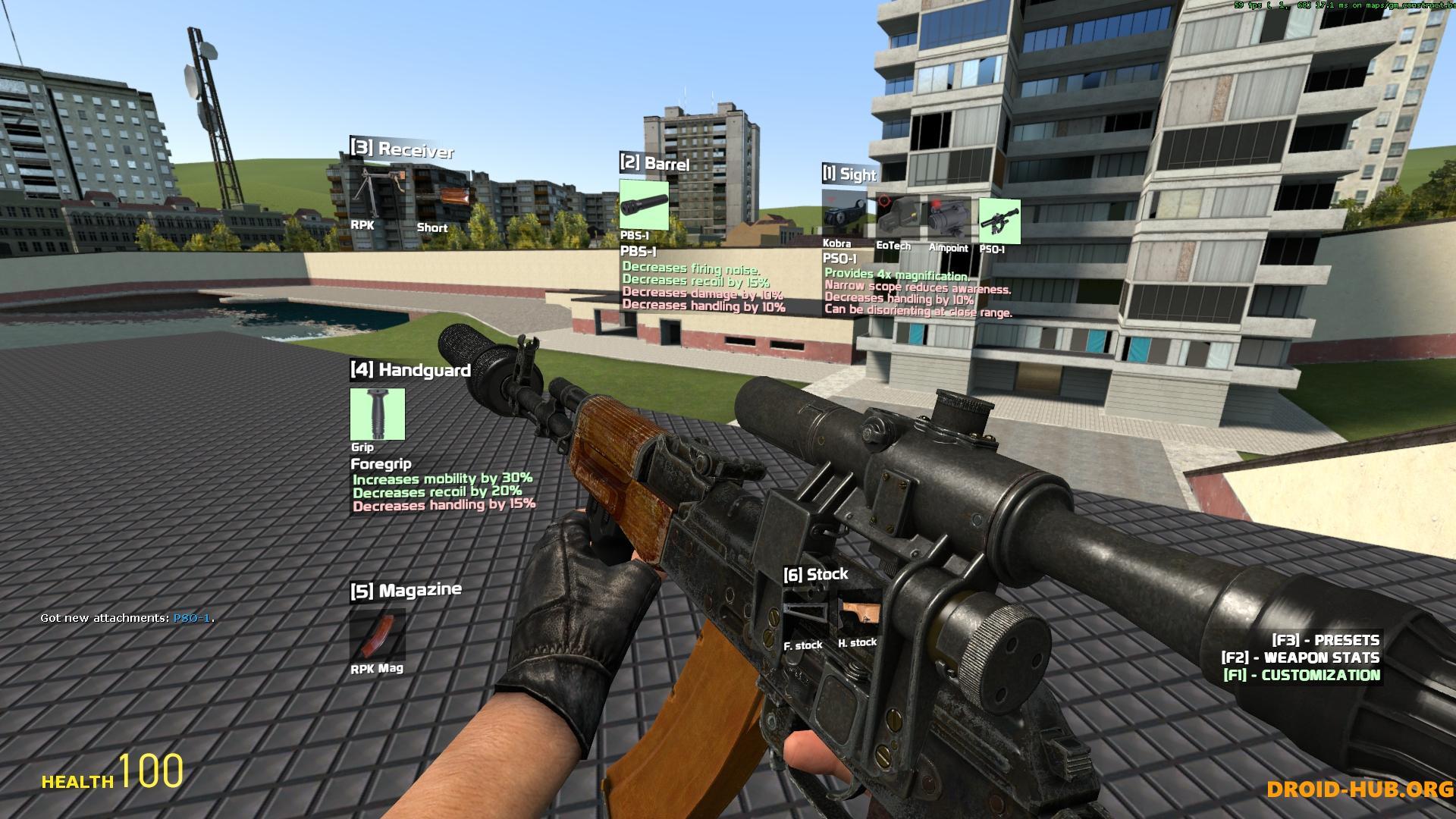 Мод на Гаррис Мод на Оружие